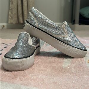 Mudd Kids Silver Sparkle Sneakers